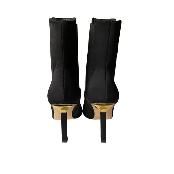 Good American NEW High Kickstand Black Neoprene Booties Size 5.5 - Picture 2 of 7